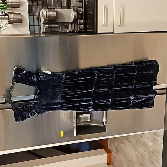 💕HILL HOUSE💕 ~ Ellie Nap Dress ~ Navy Blue Velvet Large NWT - Picture 9 of 15